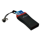 Kit Leitor Gravador De Cartão Sd Card Cartão Memoria 32gb