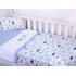 Kit Lençol Berço Americano Conjunto 3pçs Bordado E Estampado Minasrey