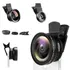 Kit Lente 12.5x Macro 0.45x Ângulo Amplo Sobrancelhas Unhas