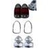 Kit Lente Aro Soquete Da Lanterna Traseira Fusca 1300l 1500 