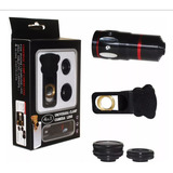 Kit Lente Celular 4in1 Telescopica Zoom 10x Fishe Universal