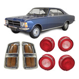 Kit Lente Lanterna Traseira Dianteira Opala 75 76 77 78 79
