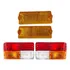 Kit Lente Lanterna Traseira E Dianteira Ambar Fiat 147