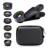 Kit Lente Olho De Peixe Universal 7x1 Para Celular Fisheye