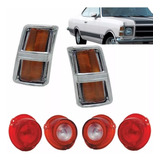 Kit Lente Opala 75 76 77 78 79 Traseira + Dianteira Cristal