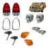 Kit Lente Traseira +pisca +par Soquete + Borracha Fusca 1500