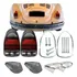 Kit Lentes Dianteiro E Traseiro Fusca 1500 Com Parafuso