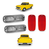Kit Lentes Lanterna Seta Pisca Chevrolet C10 D10 Jogo 4 Un
