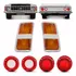 Kit Lentes Opala 75 76 77 78 79 Traseira + Dianteira Âmbar