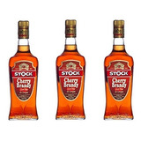 Kit Licor Stock Cherry Brandy 720ml 3 Unidadas
