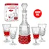 Kit Licoreira Garrafa Licor Whisky Vidro Presente Casamento