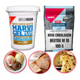 Kit Liga Neutra Mais Emulsificante Gel Plus Para Sobremesas