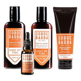 Kit Light My Fire Shampoo Balm Óleo E Cond Sobrebarba