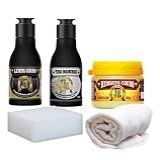 Kit Limpa Couro - Tira Manchas E Mofos - Hidrata Couro JR 60g Para Bancos Automotivos- Jaquetas- Poltronas