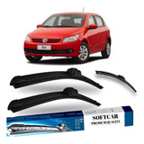 Kit Limpador De Parabrisa Silicone Chuva Gol G5 2009 A 2012