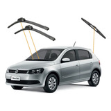 Kit Limpador De Parabrisa Silicone Chuva Gol G7 2017 A 2023