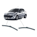 Kit Limpador Parabrisas Peugeot 206 E Sw Dianteiros Silicone