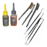 Kit Limpeza Armamento Curto Revólver pistolas 38 380 9mm 40