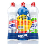 Kit Limpeza Banheiro Azulim 3x500ml Tira Limo Multiusos