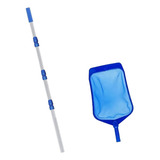 Kit Limpeza Cabo Telescópico 3m Peneira Para Piscina