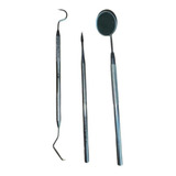 Kit Limpeza Dental Sonda Clínica espelho extrator De Tártaro