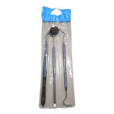 Kit Limpeza Dentária Extrator Tártaro Espelho E Sonda