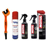 Kit Limpeza Escova Jacaré Spray C4 Motul Capacete M1 M2