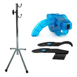 Kit Limpeza Limpador Corrente Bike Bicicleta Suporte 4 X 1