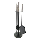 Kit Limpeza Para Lareira 3 Ferramentas Cabo Inox