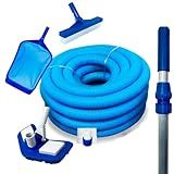 Kit Limpeza Para Piscina Aspirador- Peneira- Escova- Ponteira - 4m De Mangueira E Cabo De 3m
