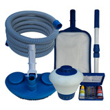 Kit Limpeza Para Piscina Inflável 6 Pçs Mangueira 5 M Cabo