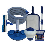 Kit Limpeza Para Piscina Inflável Intex 7 Pçs Mangueira 6 M