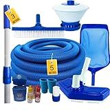 Kit Limpeza Para Piscinas Fibra Vinil Alvenaria Mangueira 5m