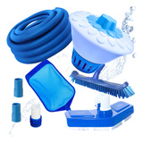 Kit Limpeza Piscina Acessórios Aspirador Escova Completo