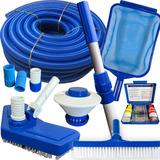 Kit Limpeza Piscina Acessorios Aspirador Produtos Completo