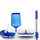 Kit Limpeza Piscina Aspirador Asa Delta Peneira Cabo 3m
