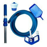 Kit Limpeza Piscina Inflável Intex Aspirador Cabo Clorador