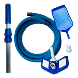 Kit Limpeza Piscina Intex Aspirador Mangueira De 3m Cabo