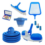 Kit Limpeza Piscina Slim 9mts De Mang Estojo De Teste