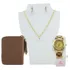 Kit Lindo Feminino Relogio+carteira+colar+brinco Original