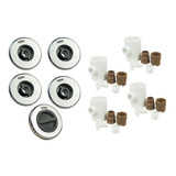 Kit Linha Premium Sodramar Com 4 Dispositivos De Hidromassagem Em Inox 1 Dispositivo De Aspiração Em Inox