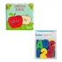 Kit Livrinho E Letras Educativo Brinquedo Para Hora Do Banho Cor Conhecendo As Frutas