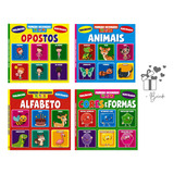 Kit Livrinhos Primeiro Dicionário Infantil Trilíngue Ilustrado Aprendendo Português Inglês E Espanhol