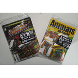 Kit Livro Álbum De Figurinhas Animais Do Mundo E Álbum Hot Speed Em Dobro 2 De Cada 1000 Figurinhas Adesivas