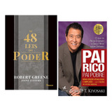 Kit Livro As 48 Leis Do Poder + Pai Rico, Pai Pobre