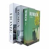 Kit Livro Decoração Caixa Fake Ambiente Design Moderno