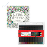 Kit Livro Jardim Secreto Lápis 50 Cores Supersoft Faber