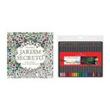 Kit Livro Jardim Secreto Lápis Com 24 Cores Supersoft Faber