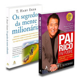 Kit Livro Pai Rico Pai Pobre E Segredos Mente Milionária, De : T. Harv Eker / : Robert T Kiyosaki. Não Aplica Editorial Sextante-alta Books, Tapa Mole En Português, 2021