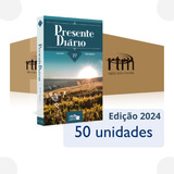 Kit Livro Pão Presente Diário Tradicional   Rtm   Cx Com 50